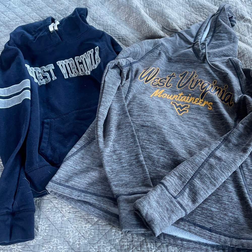 2 WVU sweatshirts